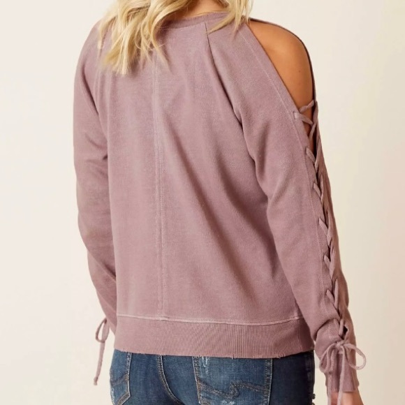 Lucky Brand Lace-Up Sweatshirt - Picture 2 of 15